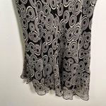 Allison Taylor Vintage Asymmetric Skirt Black Gray Circles XL Photo 6