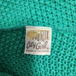 Vintage Nancy Bolen City Girl Mediterranean Honeycomb Cable Knit Dolman Sweater Size M Photo 4