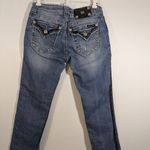 Miss Me Boyfriend Capri Jeans Women's size 25 Rhinestone Flap Pockets #J85660P3 Photo 2