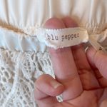 Blu Pepper Beige Crochet Lace Shorts Elastic Waist Photo 6