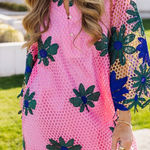 The Emery Lace Midi Dress NEW NWT J.Marie Medium Pink Photo 0