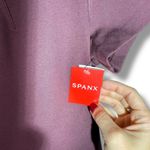 Spanx  The‎ Perfect Funnel Top Short Sleeve Blouse Maroon Size S Photo 2