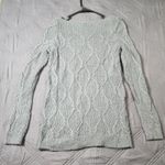 Loft Sweater Womens Small Gray Chunky Knit Pullover Round Neck Long Sleeve Photo 1