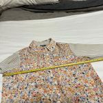 Neiman Marcus Women’s Floral / Striped Sleeves Button Up blouse Top Sz XS Photo 10