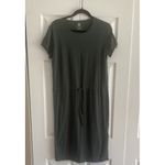 Krimson Klover Womens Medium Green Sadie Tee Shirt Dress Tie Front Jersey Photo 1