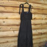 Antonio Melani NWT Black Eyelet Midi Dress 6 Photo 3