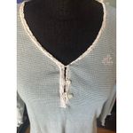 Lauren Ralph Lauren BlueWaffle Knit Nightshirt Dress Lounge Soft Blue Size M Photo 1