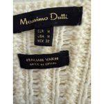 Massimo Dutti ITALIAN YARN Designer Cream Sweater Maxi Dress Quiet Luxury M EUC Photo 1