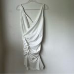 Princess Polly Devotion White Ruffle Bodycon Plunging Neckline Mini Dress 4 Photo 7