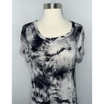 Acemi  Dress Womens Medium Blue Gray Tie Dye Short Sleeve T-shirt Pullover Casual Photo 1