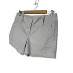 Ann Taylor Pinstripe Chino Classic 4 Pocket Dressy Shorts Navy White 6 Photo 2