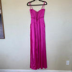 House Of CB  'Anabella'‎ Fuchsia Lace Up Maxi Dress NWOT size S Photo 6