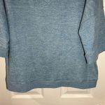 Cherish  Blue Fuzzy Knit V Neck Short Sleeve Sweater Top size Small Photo 4