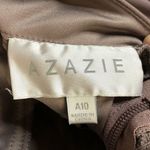 Azazie Dusk Gray Purple Short Sleeve A-Line Maxi Formal Bridesmaids Dress 10 Photo 4