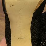 Banana Republic  Octavio Heels. 7.5 Black Platform Ankle Boots Back Zip H… Photo 9