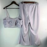 Like an angel  1X Mary Ann Gingham Check Capri Pants Set 2-Piece In Lavender Photo 7