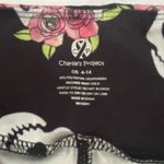 Charlie's Project Black Leggings with Skull and Floral Design Size undefined Photo 2