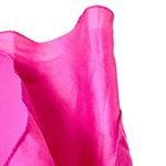 JJ's House Fuchsia Ruffle-Front Chiffon Bridesmaid Dress V-Neckline Waist Knee-Length New Photo 6