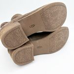 UGG Like New Womens 7.5 Brown  Darling Suede Perf Zip Ankle Booties Photo 3