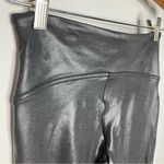 Spanx  black faux leather leggings women’s size medium‎ Shapewear casual punk Photo 6