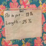 Simply Southern  Top NWT Medium Pink, Turquoise, white Flutter Sleeve  Crochet Photo 5