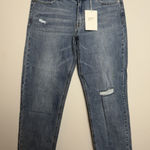 KanCan Womens Light Distressed Wide Leg High Rise Straight Denim Jeans Size 29 Blue Photo 0