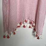 Seafolly Australia Tassel Linen Swimwear CoverUp One Size pink Kaftan tunic top Photo 8