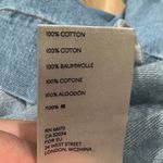 Free People  Tiered Denim Babydoll Mini Swing Dress With
Pockets Women’s Large Photo 3