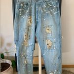 Magnolia Pearl  Calico Minors Distressed Denim Trousers Photo 1
