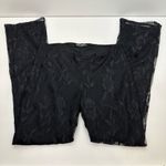 Betsey Johnson Vintage  Black Lace Overlay Pants Photo 1