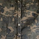 Button Camo Army Green Pockets Skirt Size L Photo 2