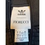 Adidas Fiorucci Collaboration Black Striped Short Sleeve Zip Collar Dress L Size L Photo 5
