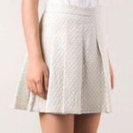 Derek Lam 10 Crosby White Gray Pleated Fall Winter Spring Mini Skirt Size 4 Photo 1