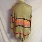 Francesca’s collections tan n neon tribal cardigan Photo 5