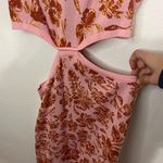 Cider  Knit Floral Cut Out Mini Dress NWT Size Large Photo 2