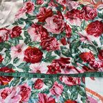 Vintage Nicole Stevens 2X floral pajama top blouse workwear new with tags Red Photo 4