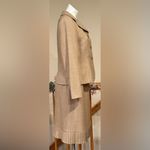 Le Suit 3 button closure blazer, matching bottom pleated trumpet skirt. Sz P12. Photo 1
