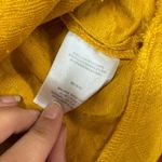 London Times  Dress Womens Size 4 Mustard Yellow Textured Fit Flare Short Sleeve Photo 6