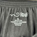 RxB Blouse XL Embroidered Peasant Smocked Off Shoulder Floral Boho Festival Top Black Photo 4