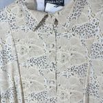 CHIARA BONI Elgah Leopard Lotus Printed Top Size IT 52 US 16 Stretch Photo 9