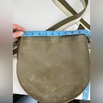 Madewell  The Transport Saddlebag Leather Crossbody Bag Tundra Olive Green Photo 9