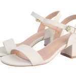 None Elegant Cream Women's block Sandals 7.5 Photo 0