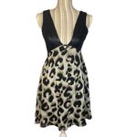 BCBGeneration  Leopard Sleeveless Plunging Neckline Dress Women Sz 0 Photo 1