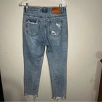 Princess Polly Behati Distressed Raw Hem High Rise Straight Leg Denim Jeans Photo 9