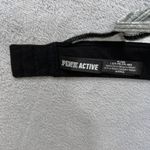 PINK Active Sports Bra Medium M Gray Black‎ Racerback Padded High Support Gym Photo 5