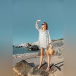 Tuckernuck 565  Dainty Hydrangea Bondi Coverup Size XS Color Blue White Green Photo 1