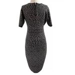 Calvin Klein  Gray Animal Print Bodycon Sweater Dress Women's Size Small | H1-636 Photo 3