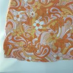 Hollister  Women's Lined orange boho 70s Ultra High Rise Floral Mini Skirt small Photo 6