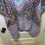 Mileage  Multicolor Boho Print Open Front Kimono size 1X Photo 3