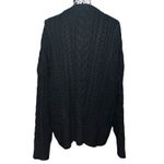Philosophy  Black Cable Knit Sweater Photo 3